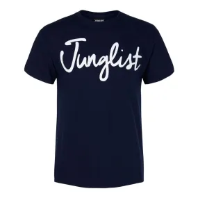 Navy Junglist T-Shirt with white print