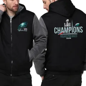 Nfl 100 Philadelphia eagles Fan Jacket| eagles super bowl Fan Jackets Fleece Pullover (3 Colors)