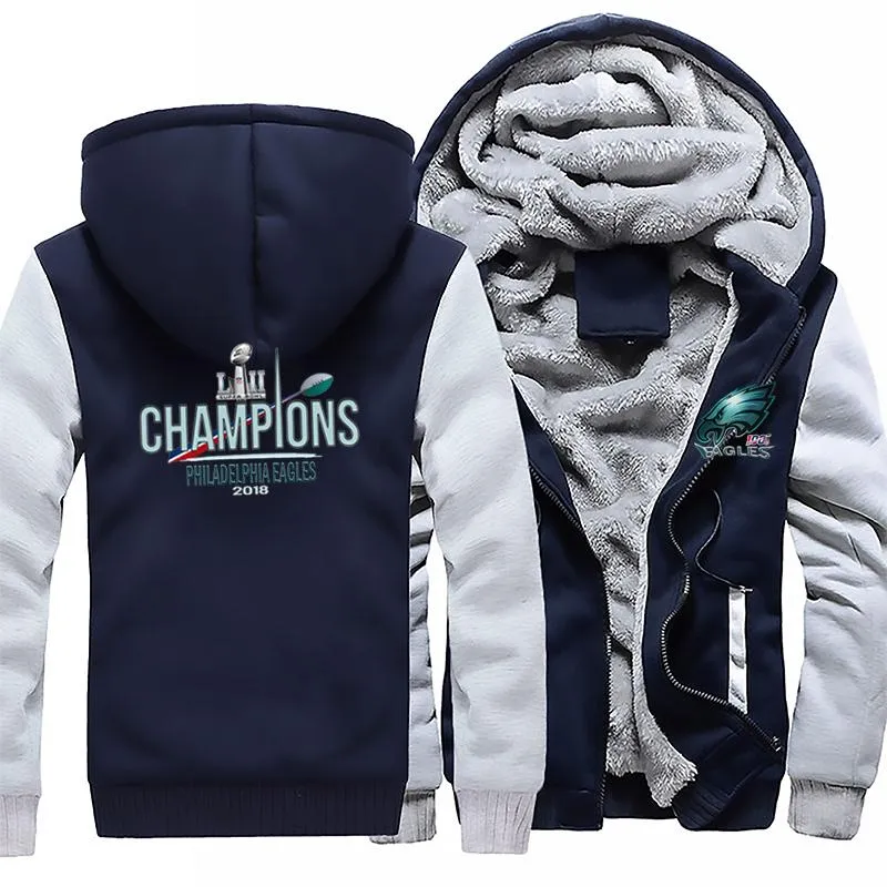 Nfl 100 Philadelphia eagles Fan Jacket| eagles super bowl Fan Jackets Fleece Pullover (3 Colors)