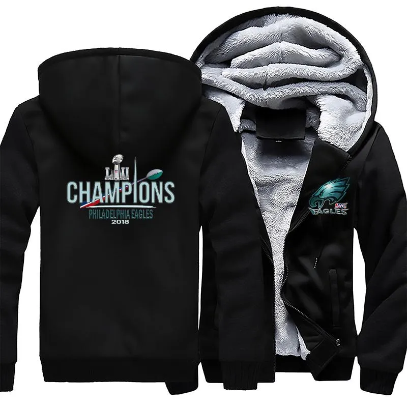 Nfl 100 Philadelphia eagles Fan Jacket| eagles super bowl Fan Jackets Fleece Pullover (3 Colors)