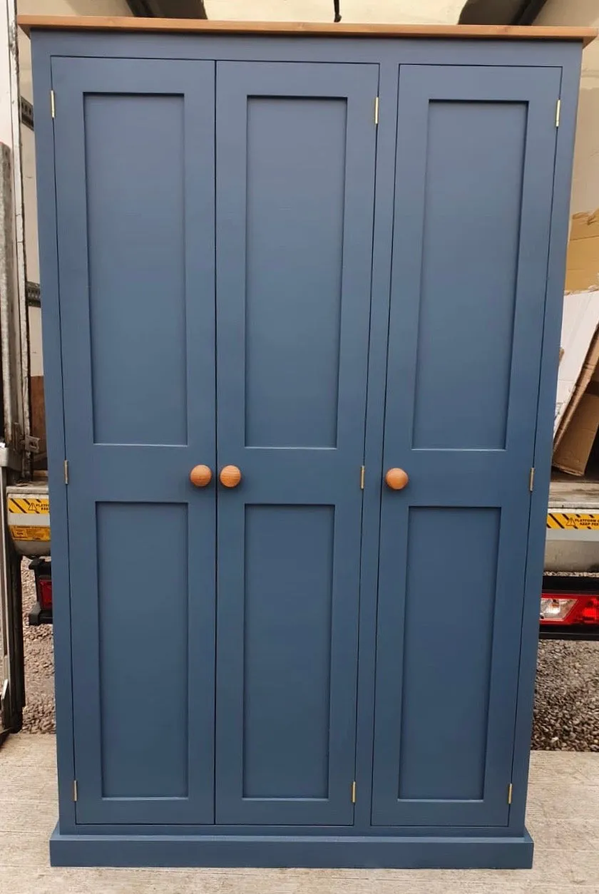 **NOW SOLD OUT** DELIVERED BEFORE CHRISTMAS - IN STOCK **3 Door Hall, Utility Room, Cloak Room Coat & Shoe Storage Cupboard (35 cm deep) - CHOOSE YOUR COLOUR