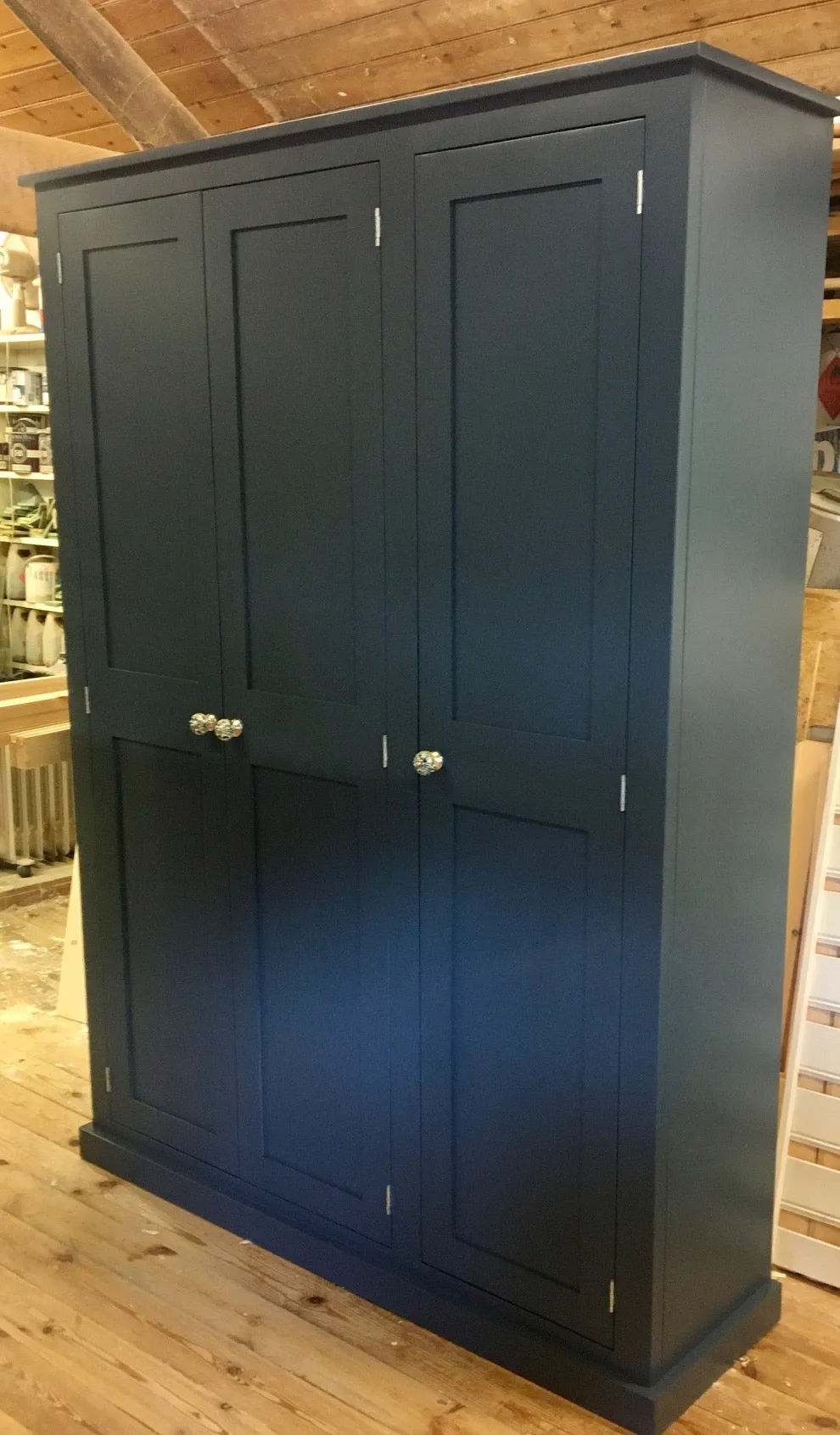 **NOW SOLD OUT** DELIVERED BEFORE CHRISTMAS - IN STOCK **3 Door Hall, Utility Room, Cloak Room Coat & Shoe Storage Cupboard (35 cm deep) - CHOOSE YOUR COLOUR