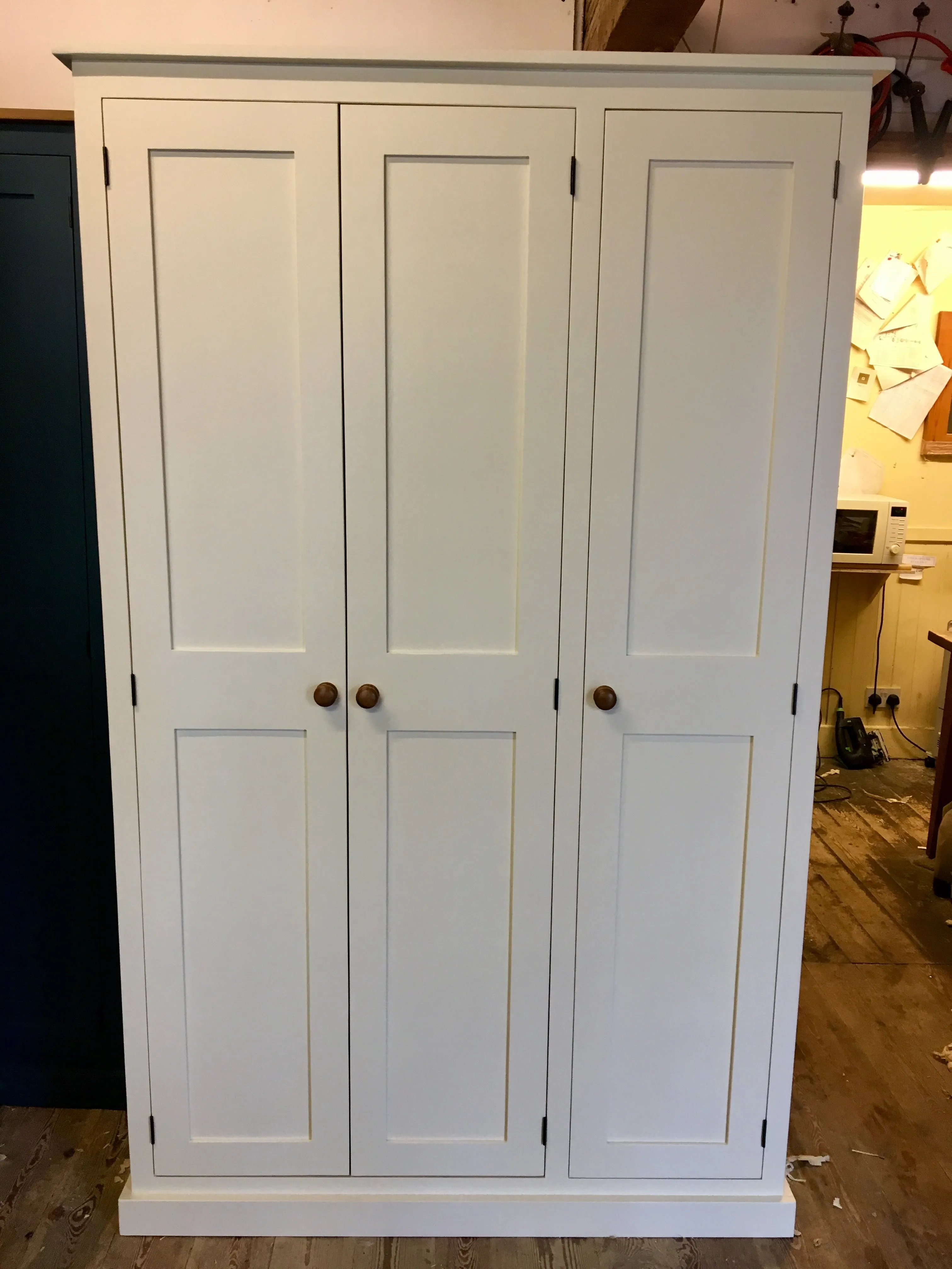 **NOW SOLD OUT** DELIVERED BEFORE CHRISTMAS - IN STOCK **3 Door Hall, Utility Room, Cloak Room Coat & Shoe Storage Cupboard (35 cm deep) - CHOOSE YOUR COLOUR