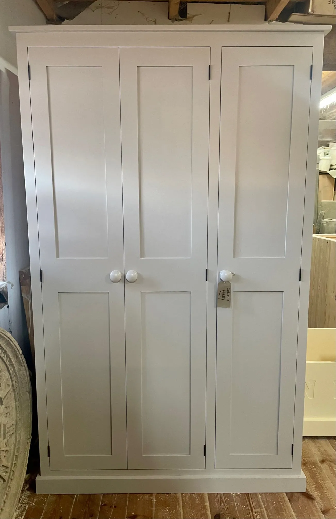 **NOW SOLD OUT** DELIVERED BEFORE CHRISTMAS - IN STOCK **3 Door Hall, Utility Room, Cloak Room Coat & Shoe Storage Cupboard (35 cm deep) - CHOOSE YOUR COLOUR