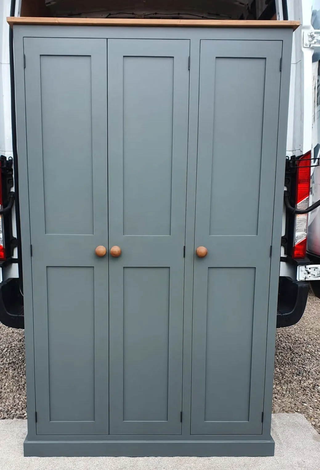 **NOW SOLD OUT** DELIVERED BEFORE CHRISTMAS - IN STOCK **3 Door Hall, Utility Room, Cloak Room Coat & Shoe Storage Cupboard (35 cm deep) - CHOOSE YOUR COLOUR