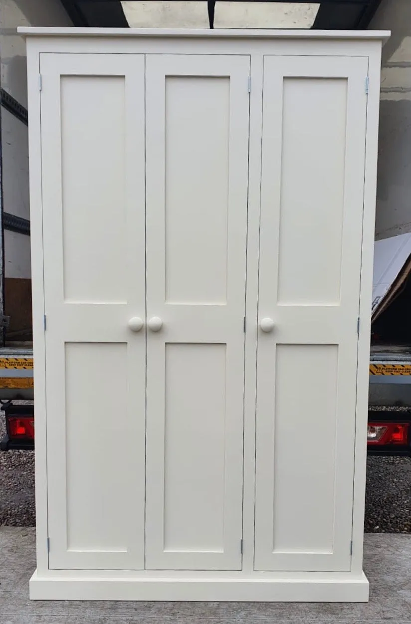 **NOW SOLD OUT** DELIVERED BEFORE CHRISTMAS - IN STOCK **3 Door Hall, Utility Room, Cloak Room Coat & Shoe Storage Cupboard (35 cm deep) - CHOOSE YOUR COLOUR