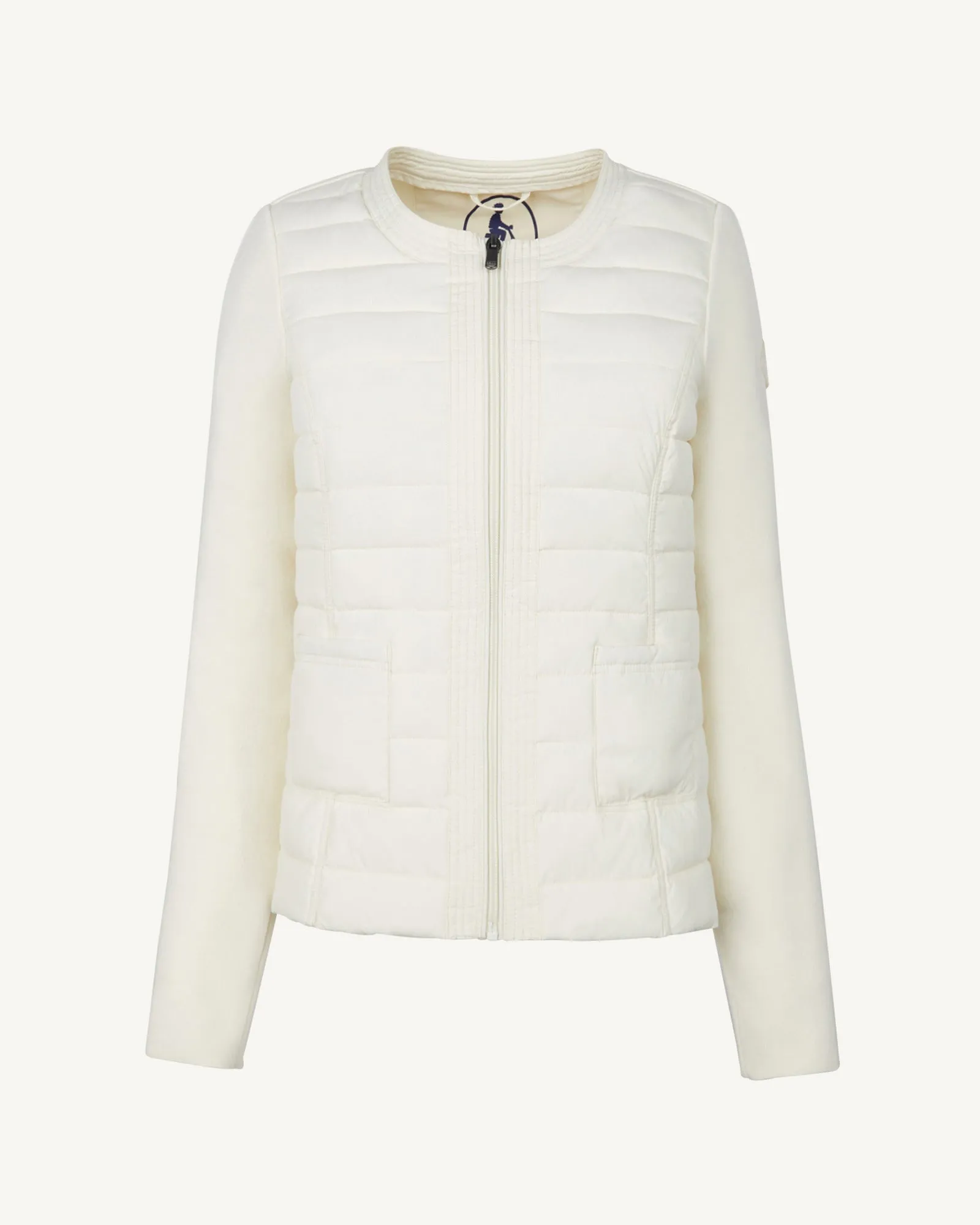 Off white Almeria lightweight bi-fabric puffer jacket