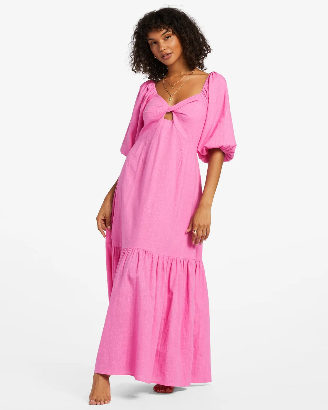 Paradise Cove Maxi Dress - Flirty Fuchsia