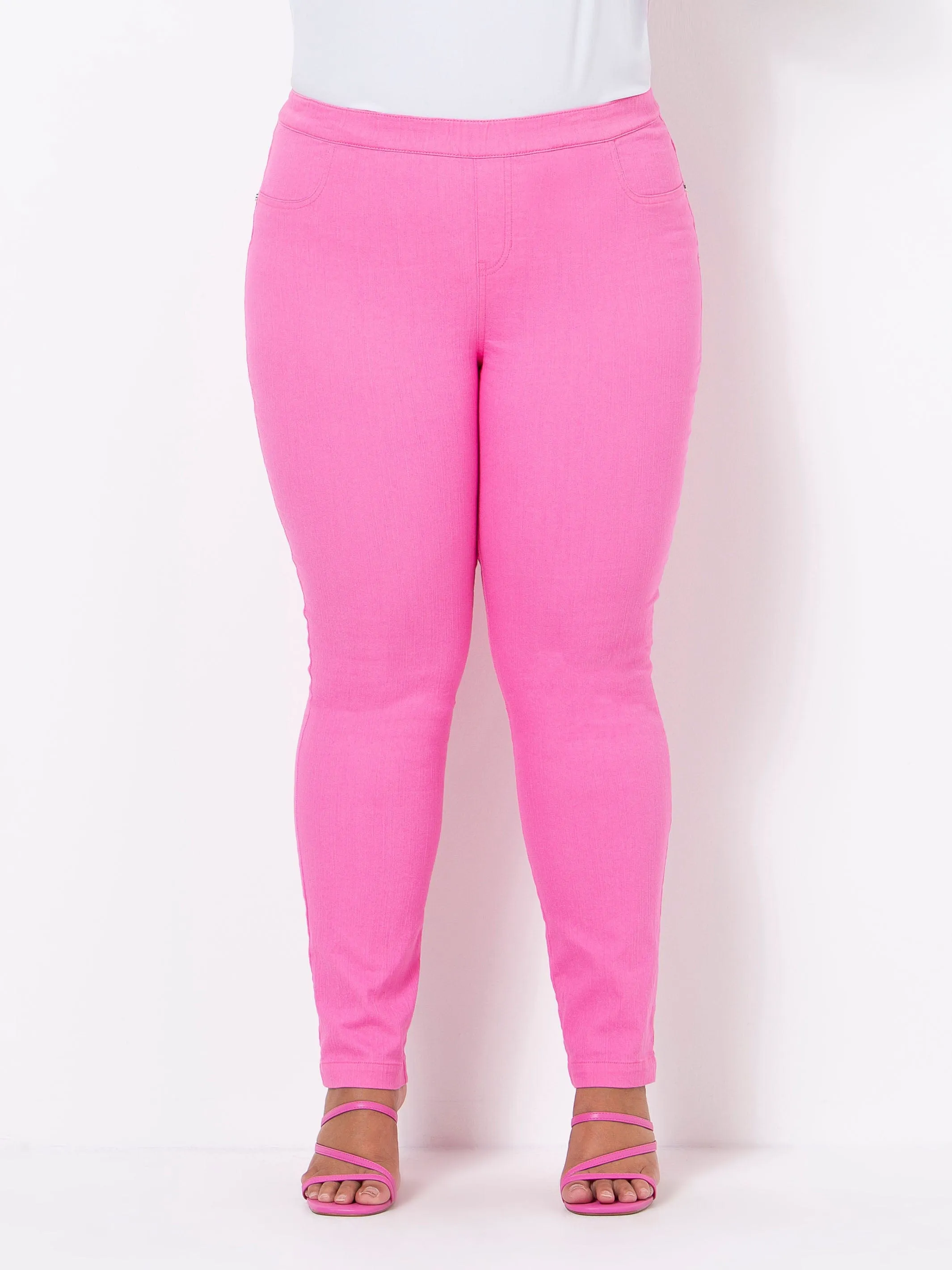 Peony Pink Stretch Jean