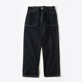 Post O'Alls ARMY Pants Herringbone Denim - Black