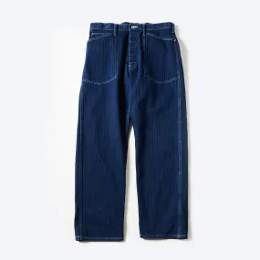 Post O'Alls ARMY Pants Herringbone Denim - Double Indigo