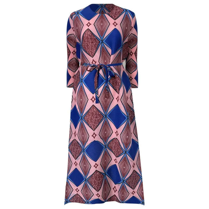 Pre Order:  Beauty Print Pleated Dress