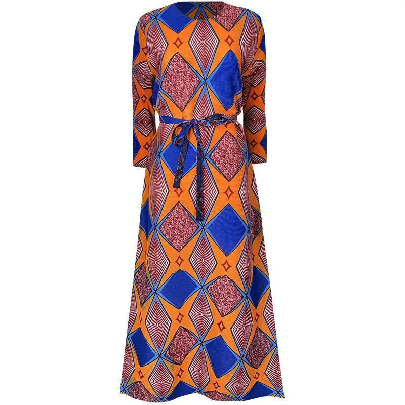 Pre Order:  Beauty Print Pleated Dress