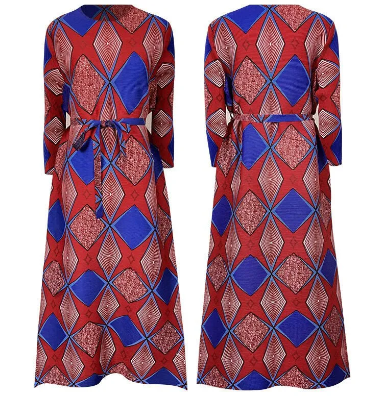 Pre Order:  Beauty Print Pleated Dress