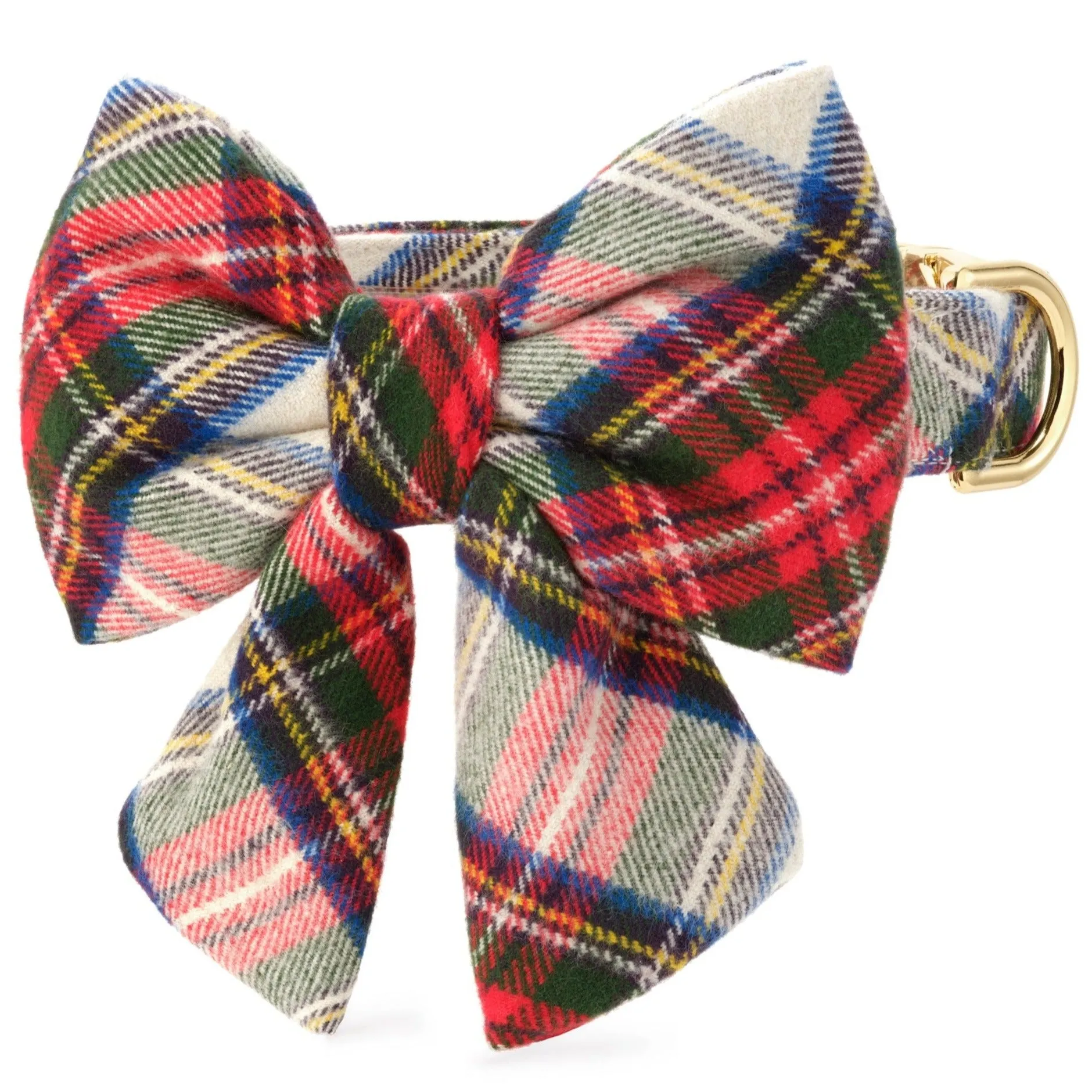 Regent Plaid Flannel Lady Bow Collar