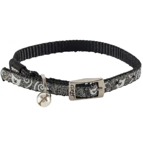 Rogz Sparklecat Pin Buckle Collar Black