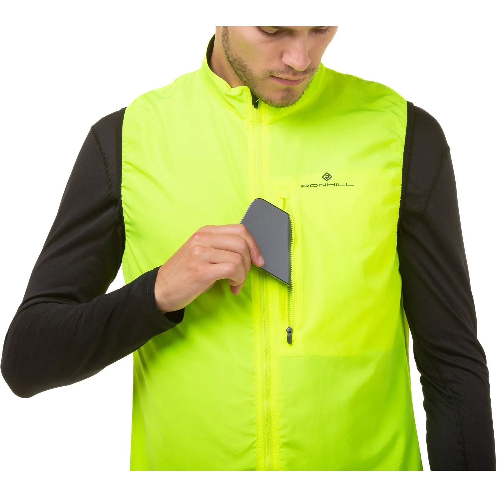 Ronhill Core Mens Running Gilet - Yellow