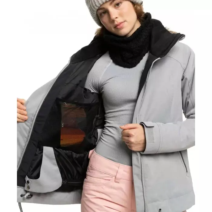 Roxy Meade Womens Snow Jacket - Heather Grey (SJEH)