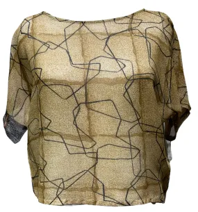 SARIKNOTSARI- SHEER NIRVANA SILK BOXY TOP