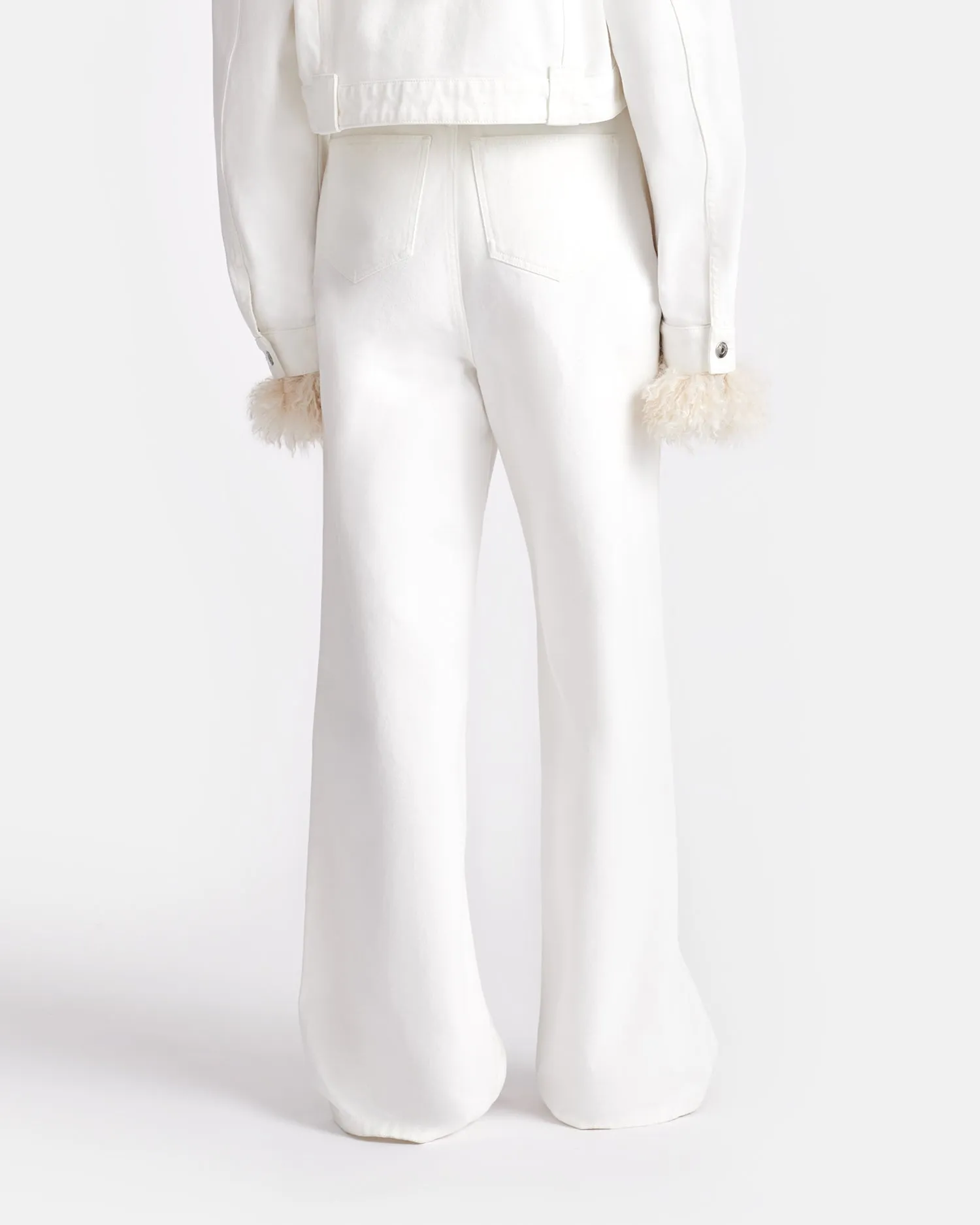 Sato - Belted Denim Pants - Off White