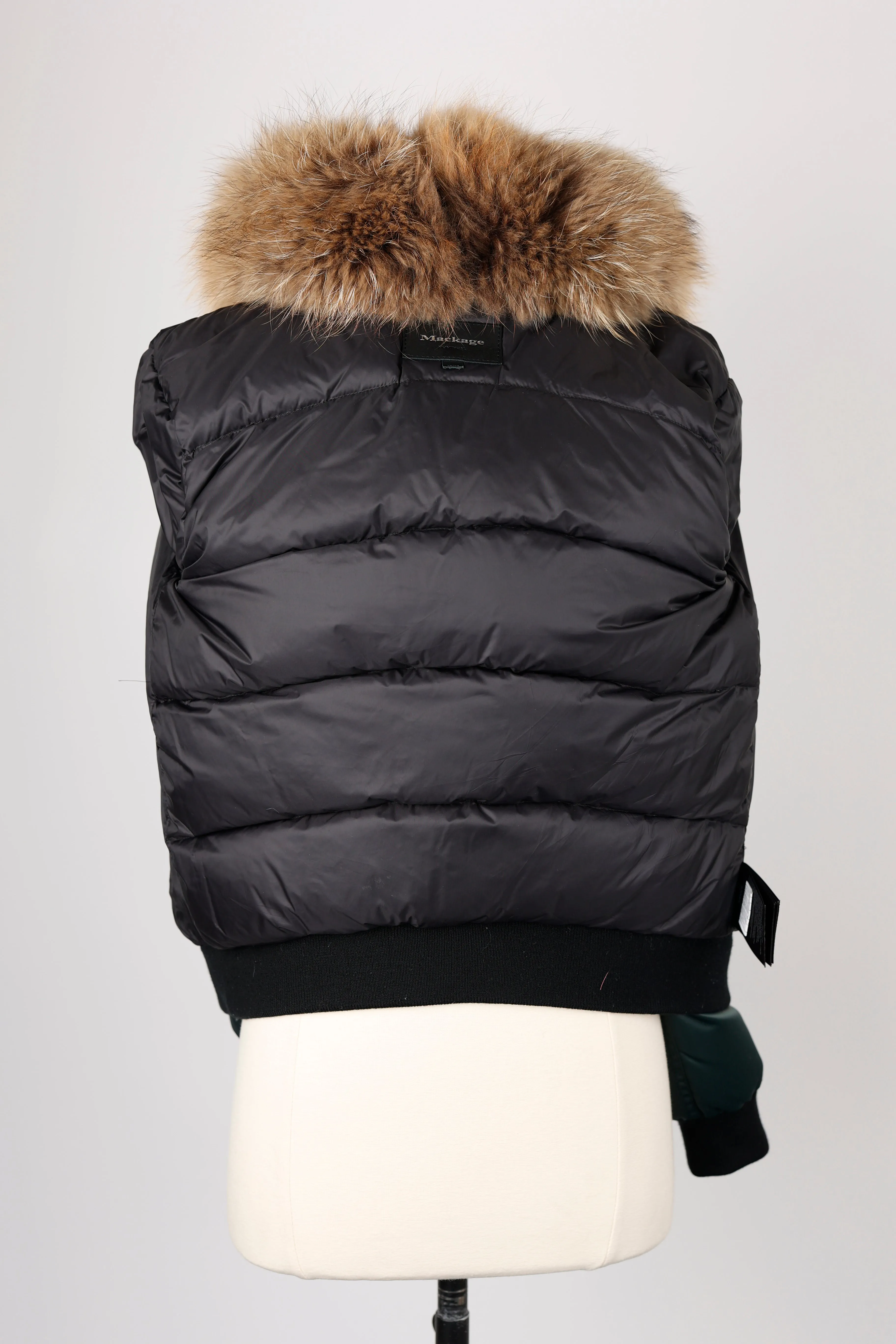 Short Fur Collar Puffer Jacket