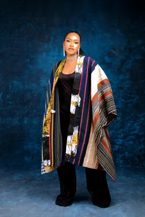 Simisola Aso oke & Adire cape jacket