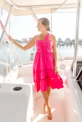 Southern Frock Elle Midi Dress - Pink