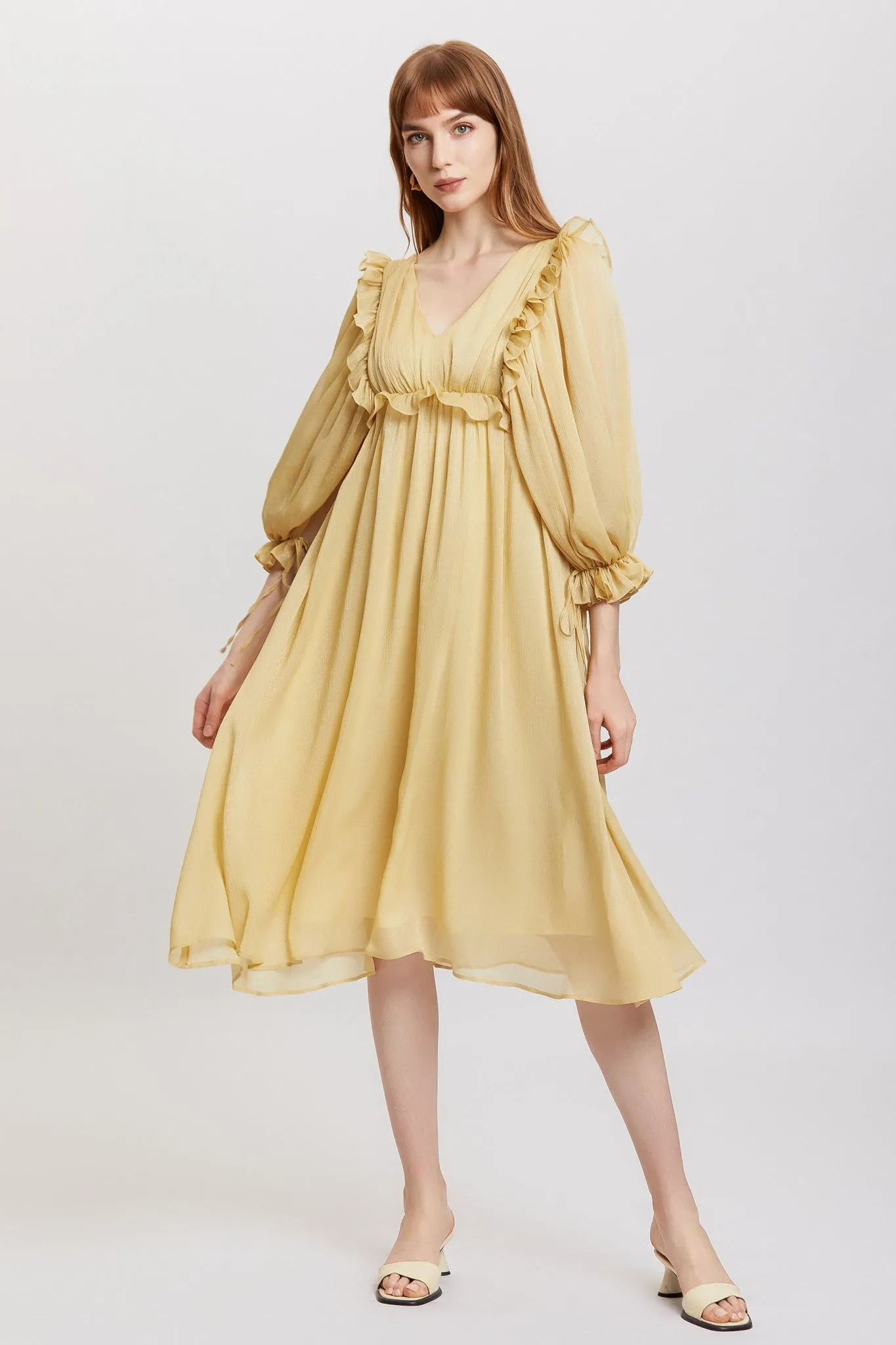 ST | Oncidium Chiffon Maxi Dress