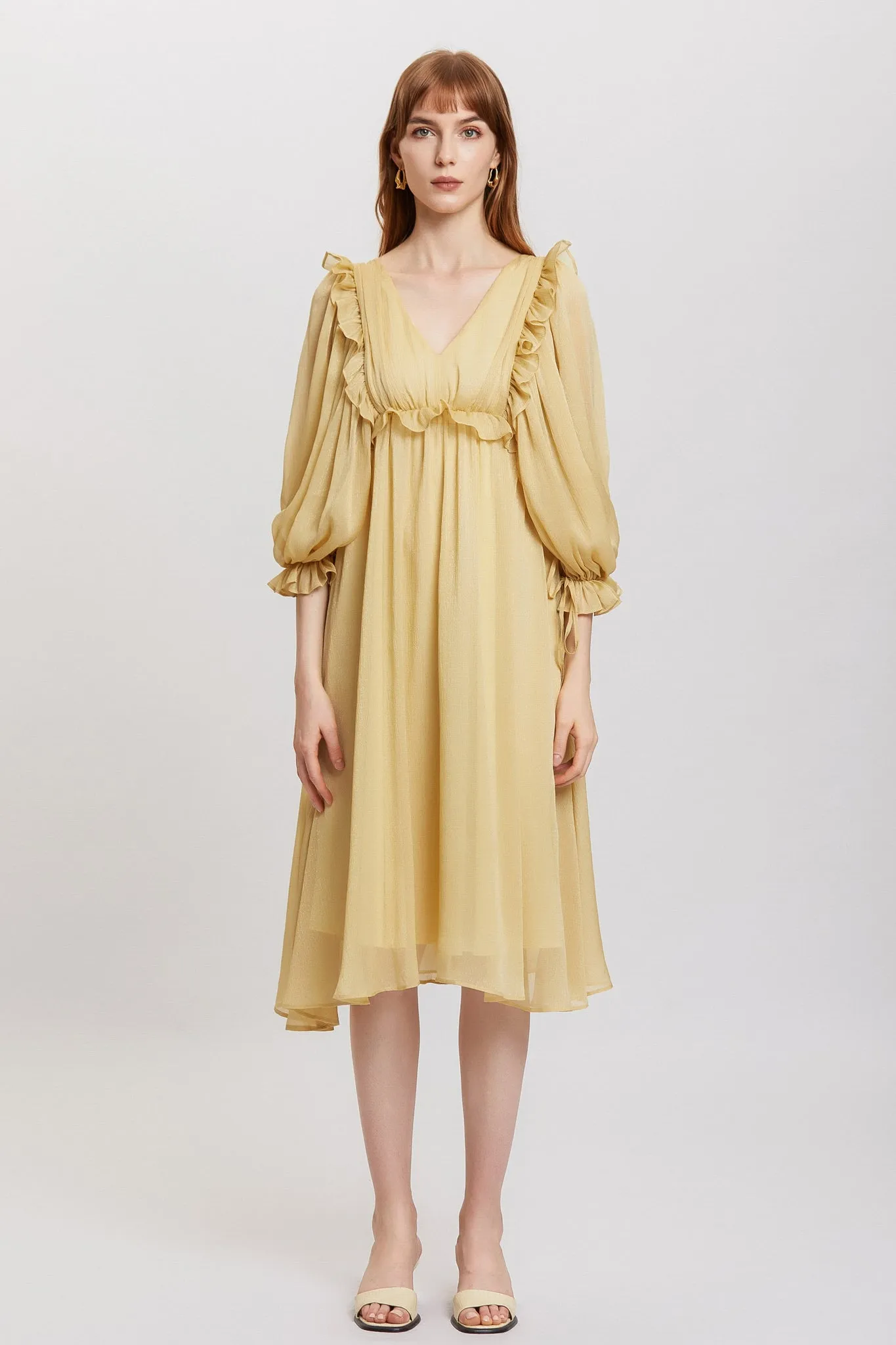 ST | Oncidium Chiffon Maxi Dress