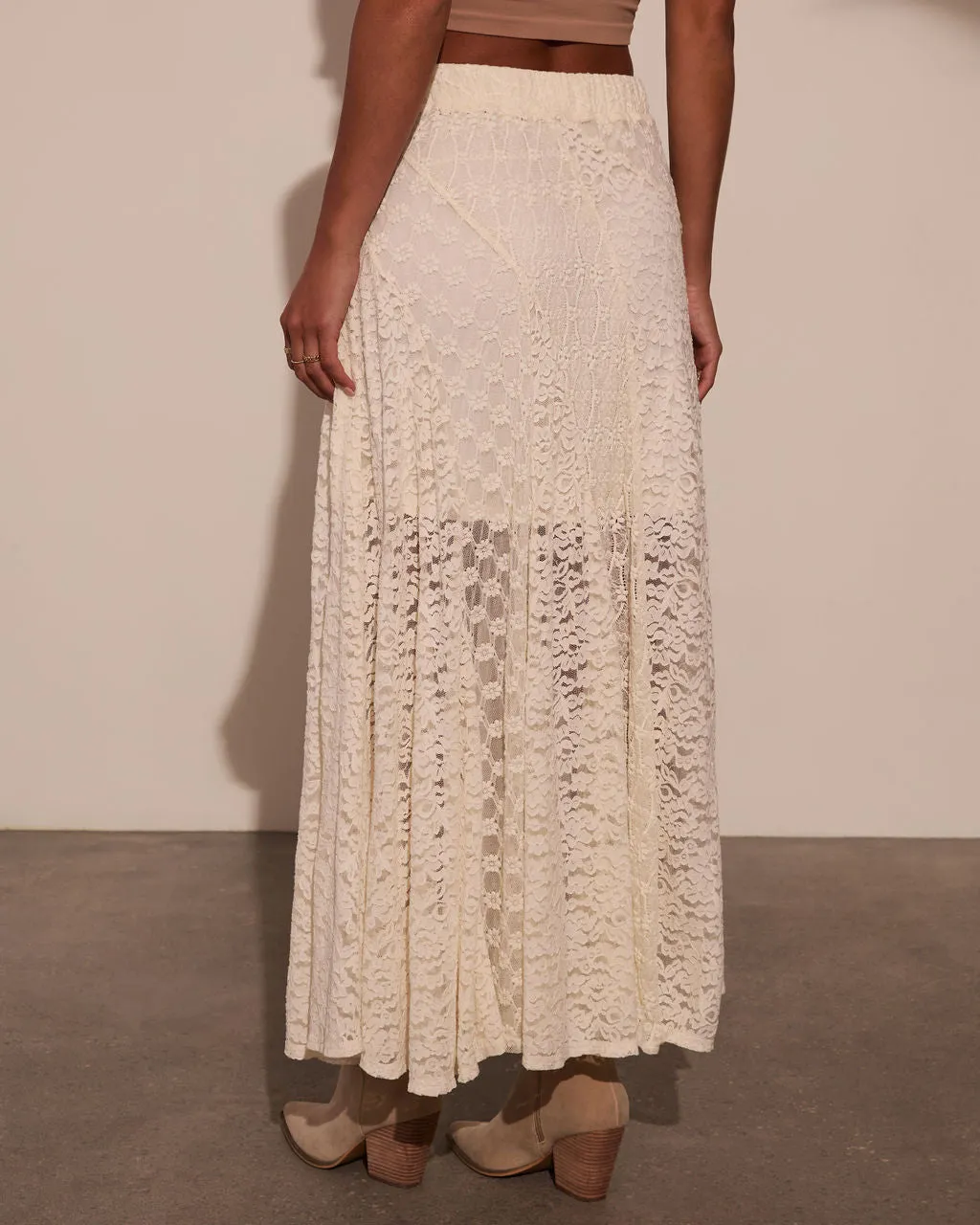 Sundrenched Lace Maxi Skirt