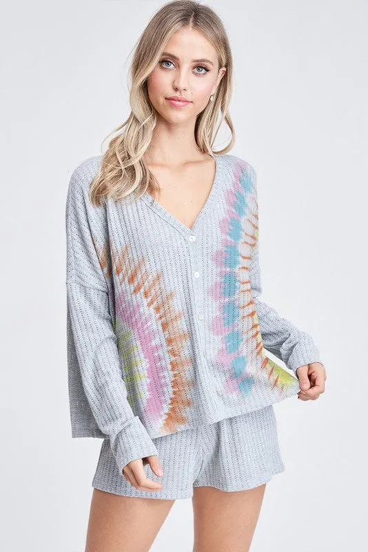 Sunrise Cardigan Lounge Set, Grey