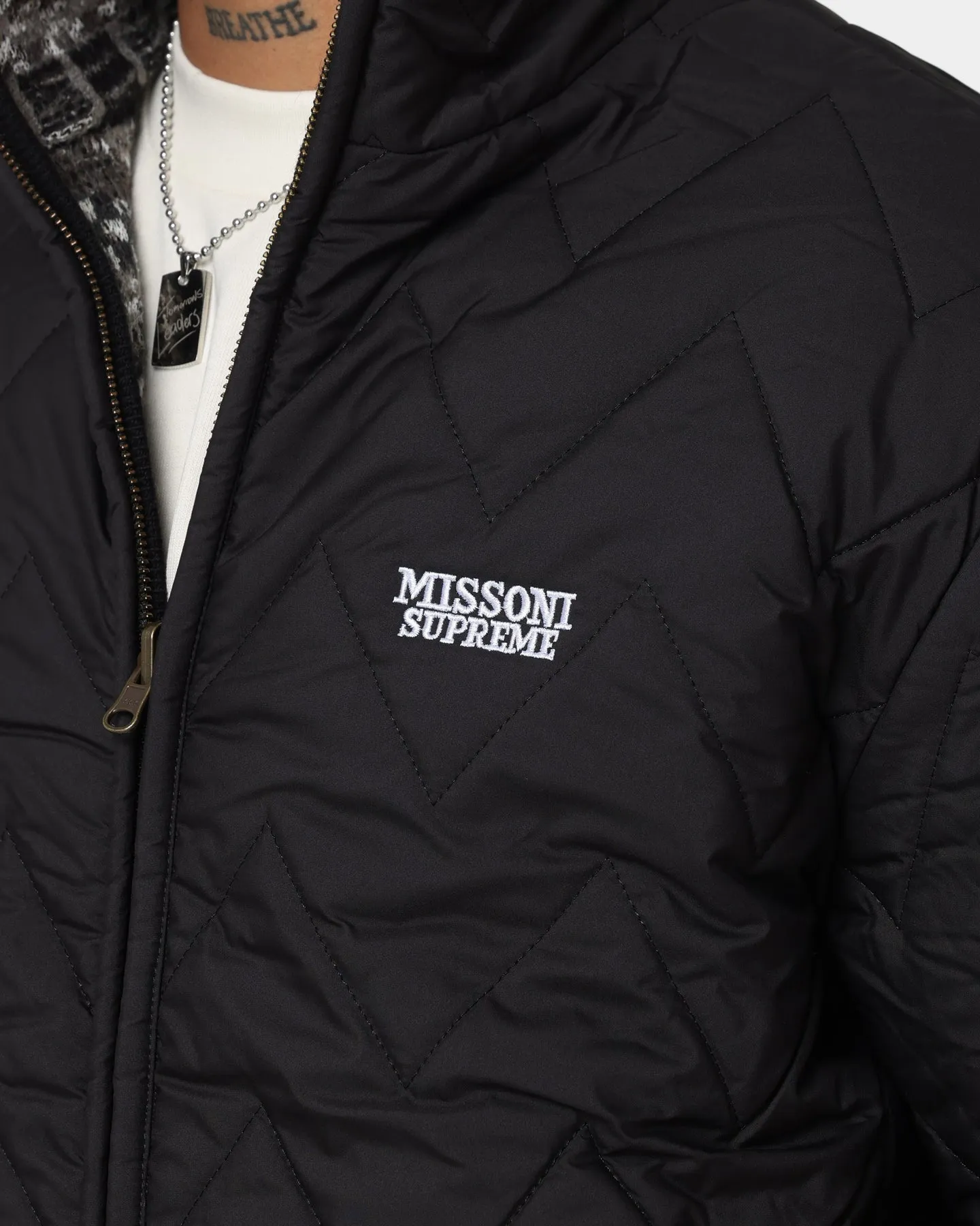 Supreme X Missoni Reversible Knit Jacket Black