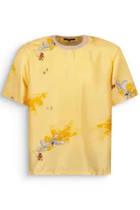 T-SHIRT T&J JAUNE ARGENTÉ