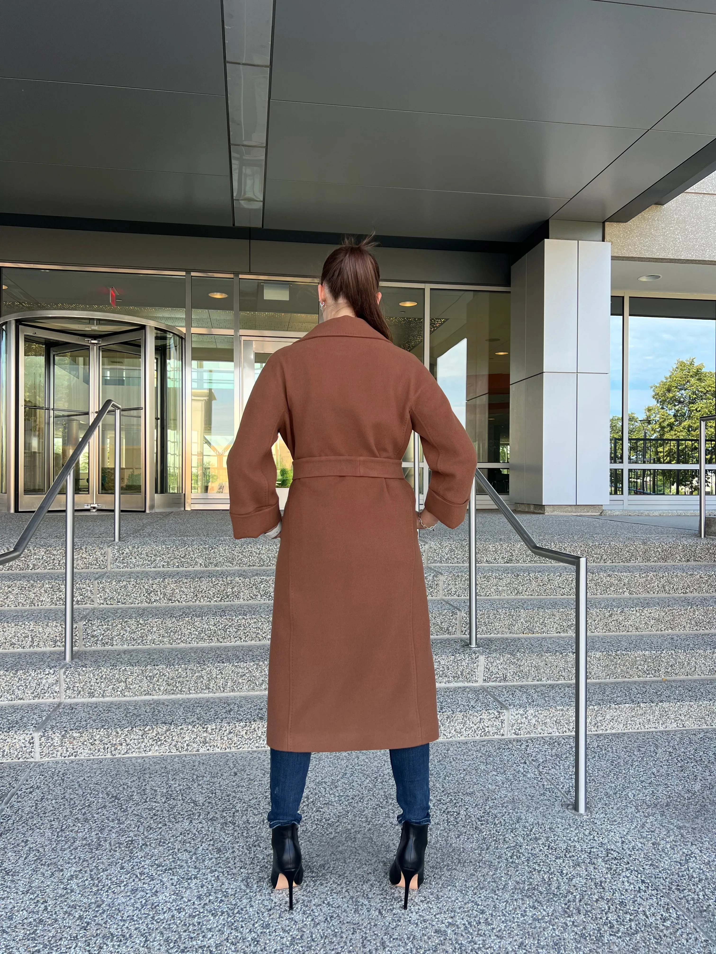 Tailored Cashmere Wool Blend Coat