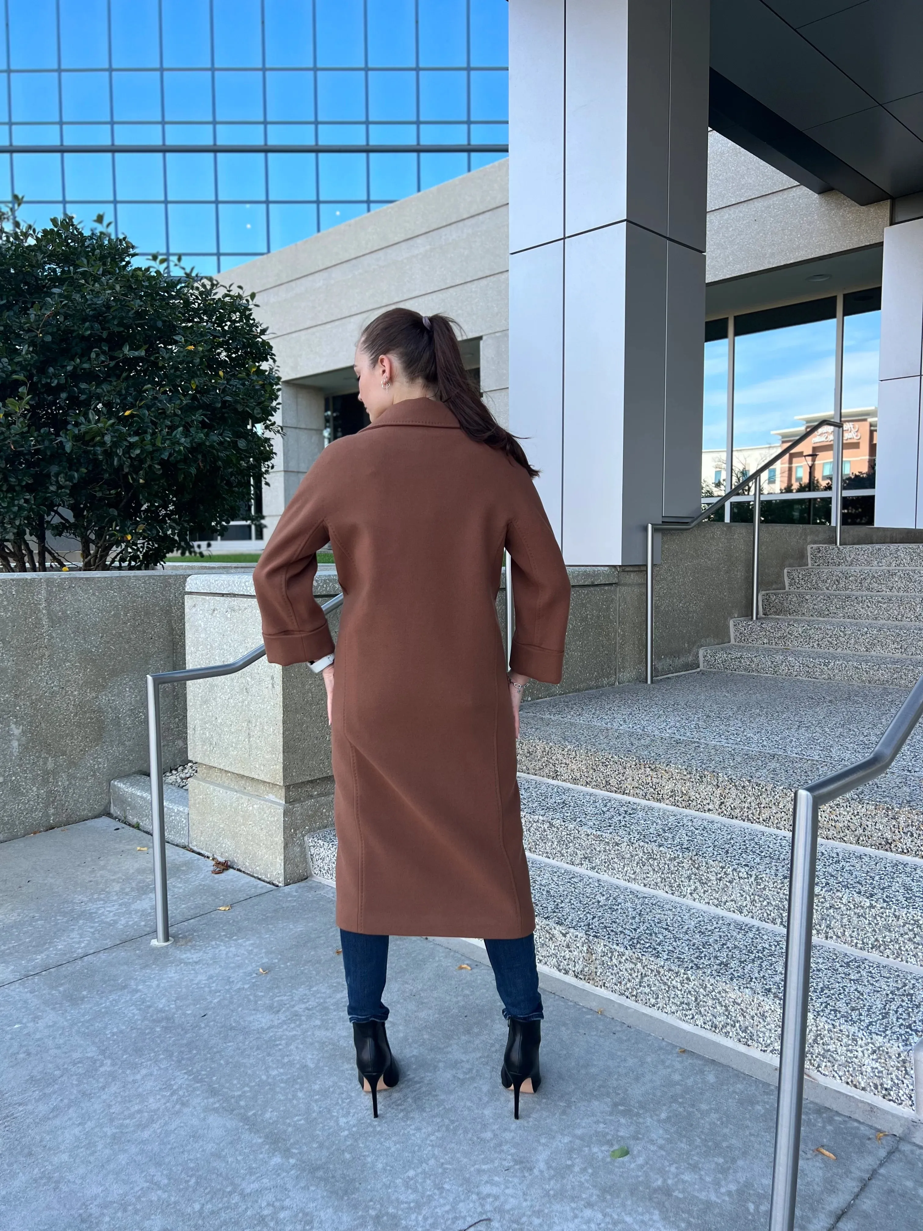 Tailored Cashmere Wool Blend Coat