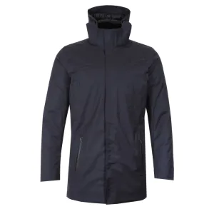 UBR Regulator Parka Savile Coat in Dark Navy Wool