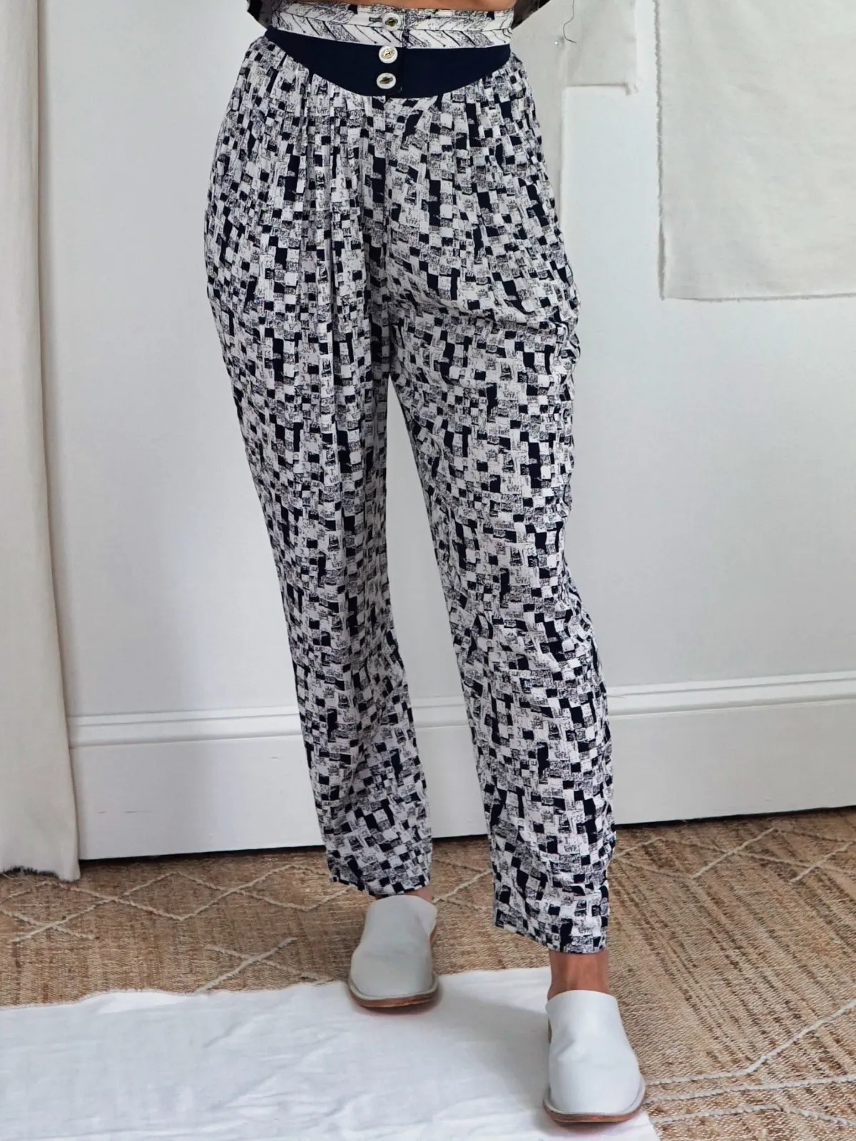 Vintage Digital Print Pant Set