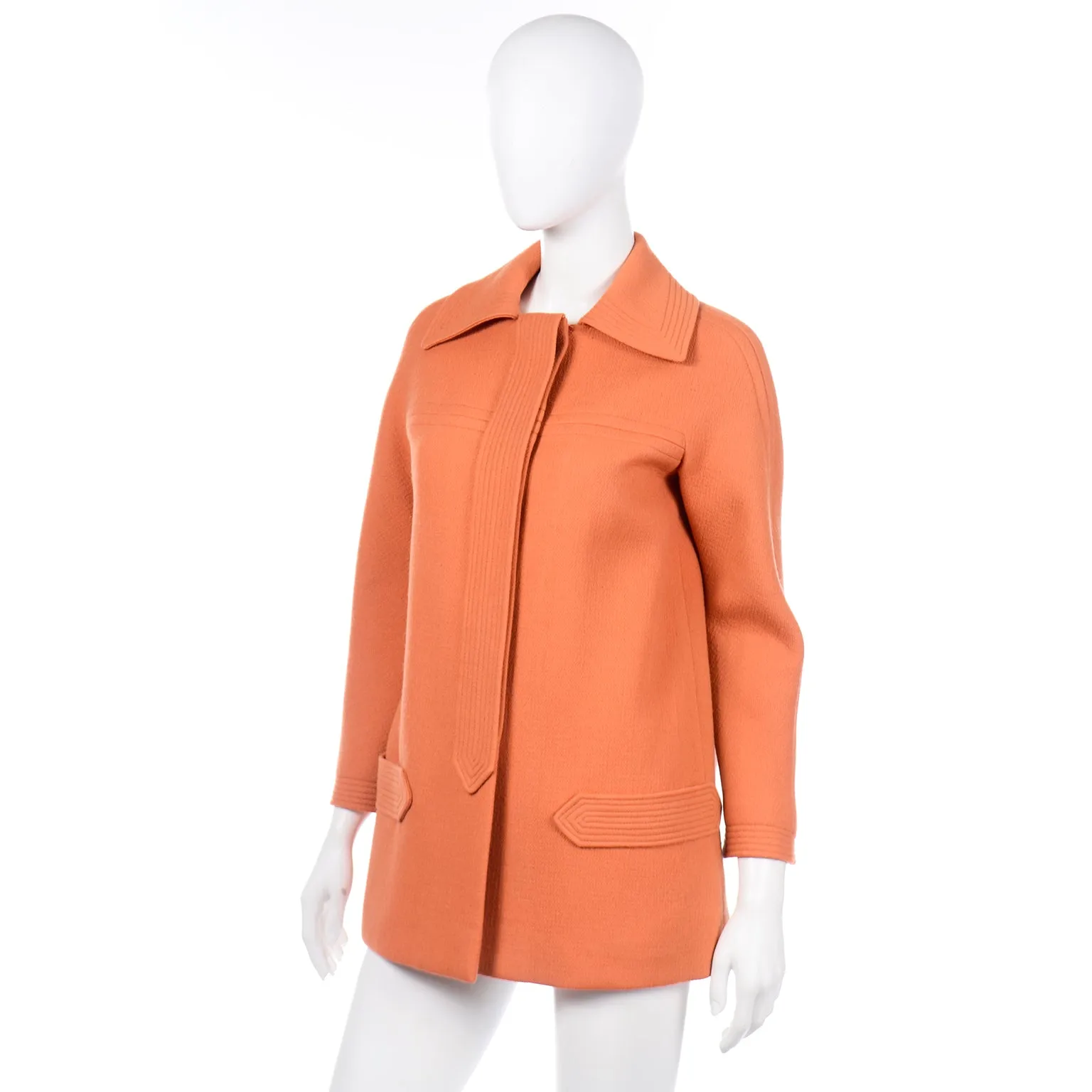 Vintage Pierre Cardin Orange Wool Jacket