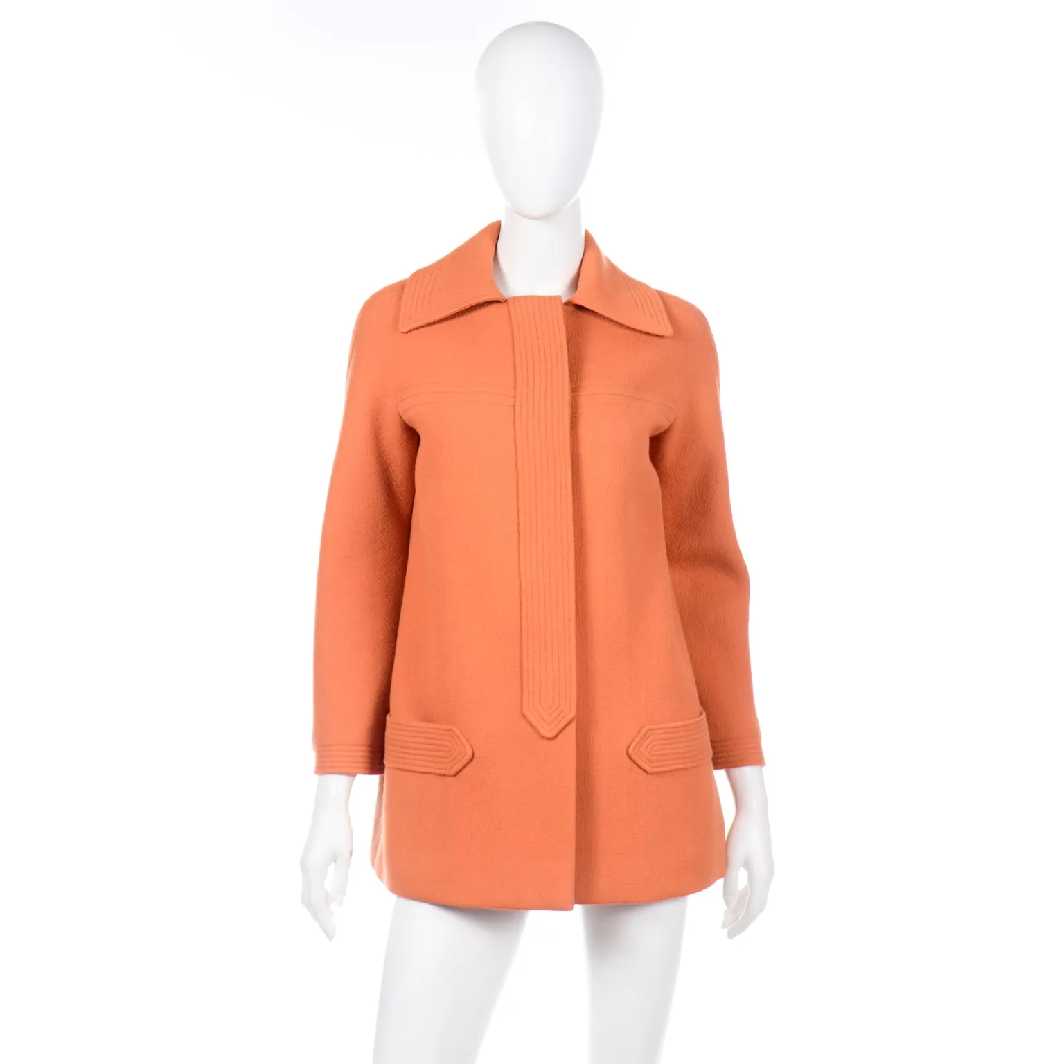 Vintage Pierre Cardin Orange Wool Jacket