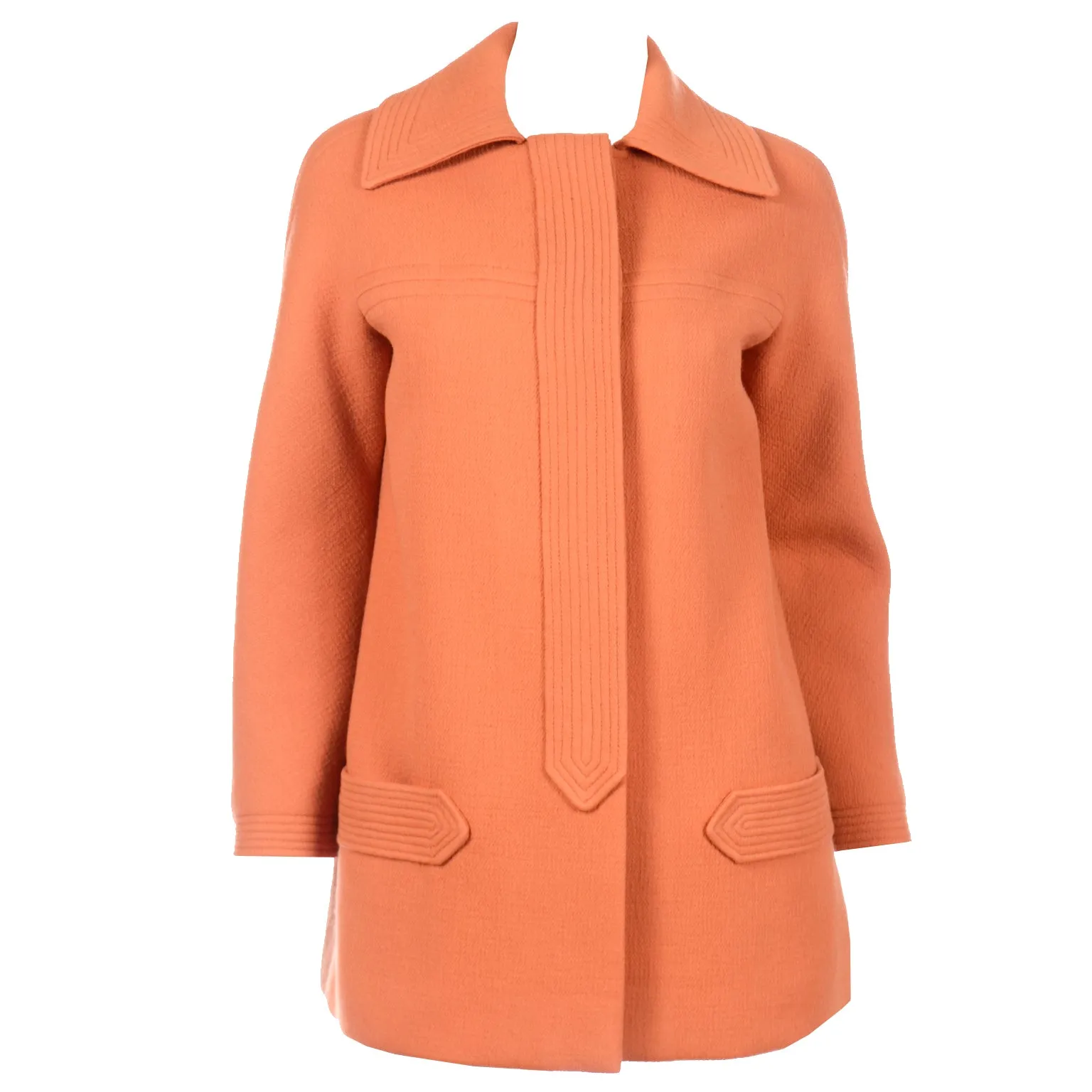 Vintage Pierre Cardin Orange Wool Jacket