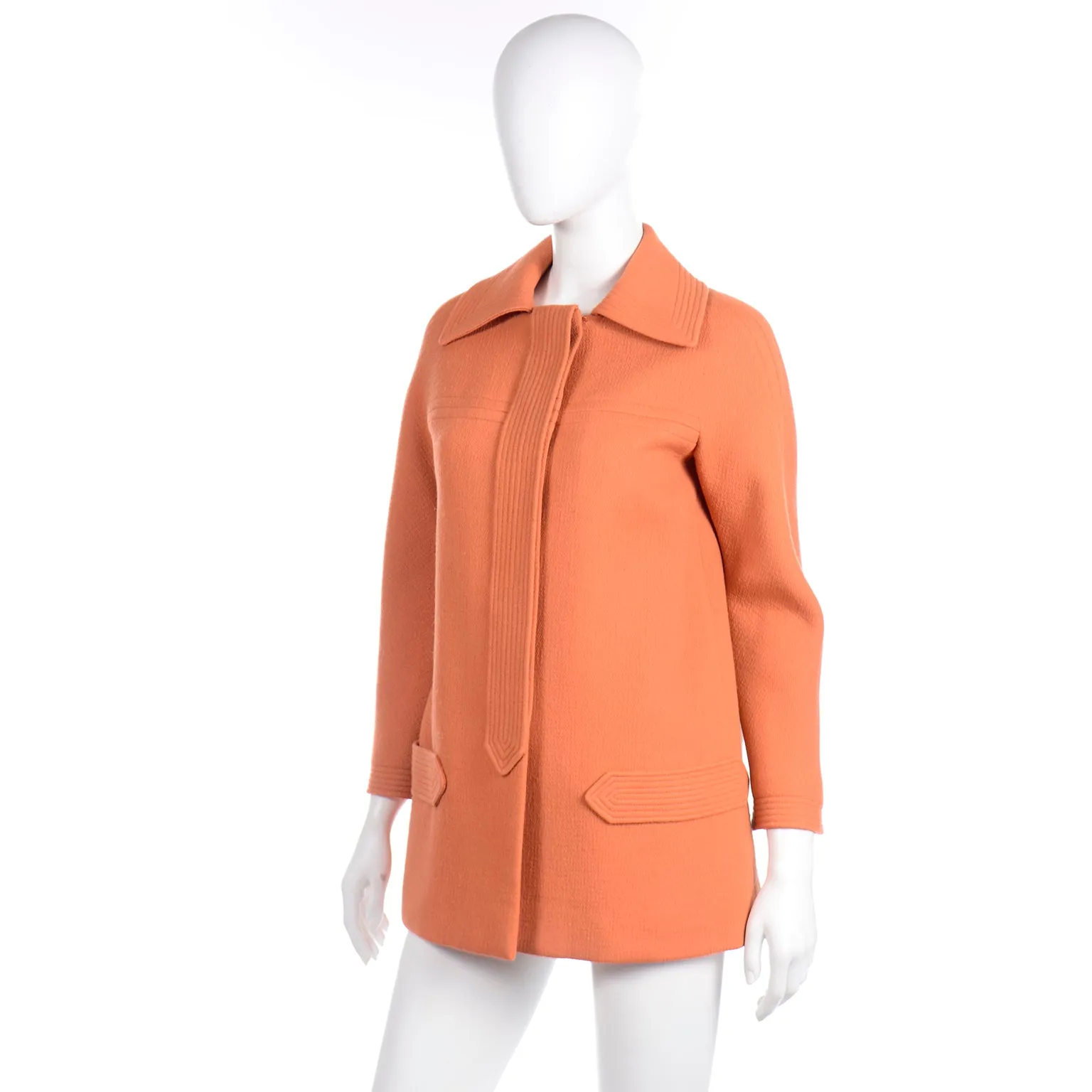 Vintage Pierre Cardin Orange Wool Jacket