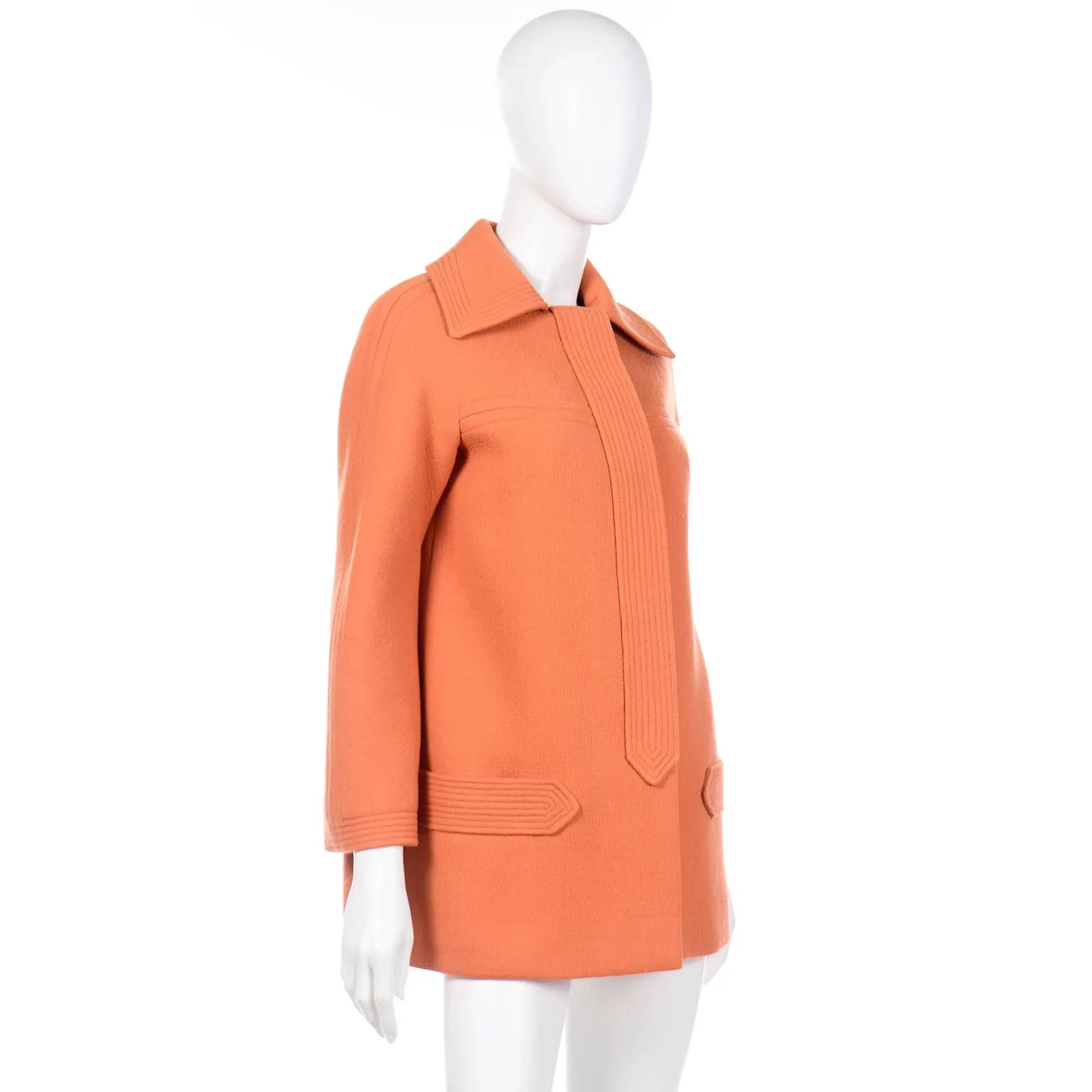 Vintage Pierre Cardin Orange Wool Jacket