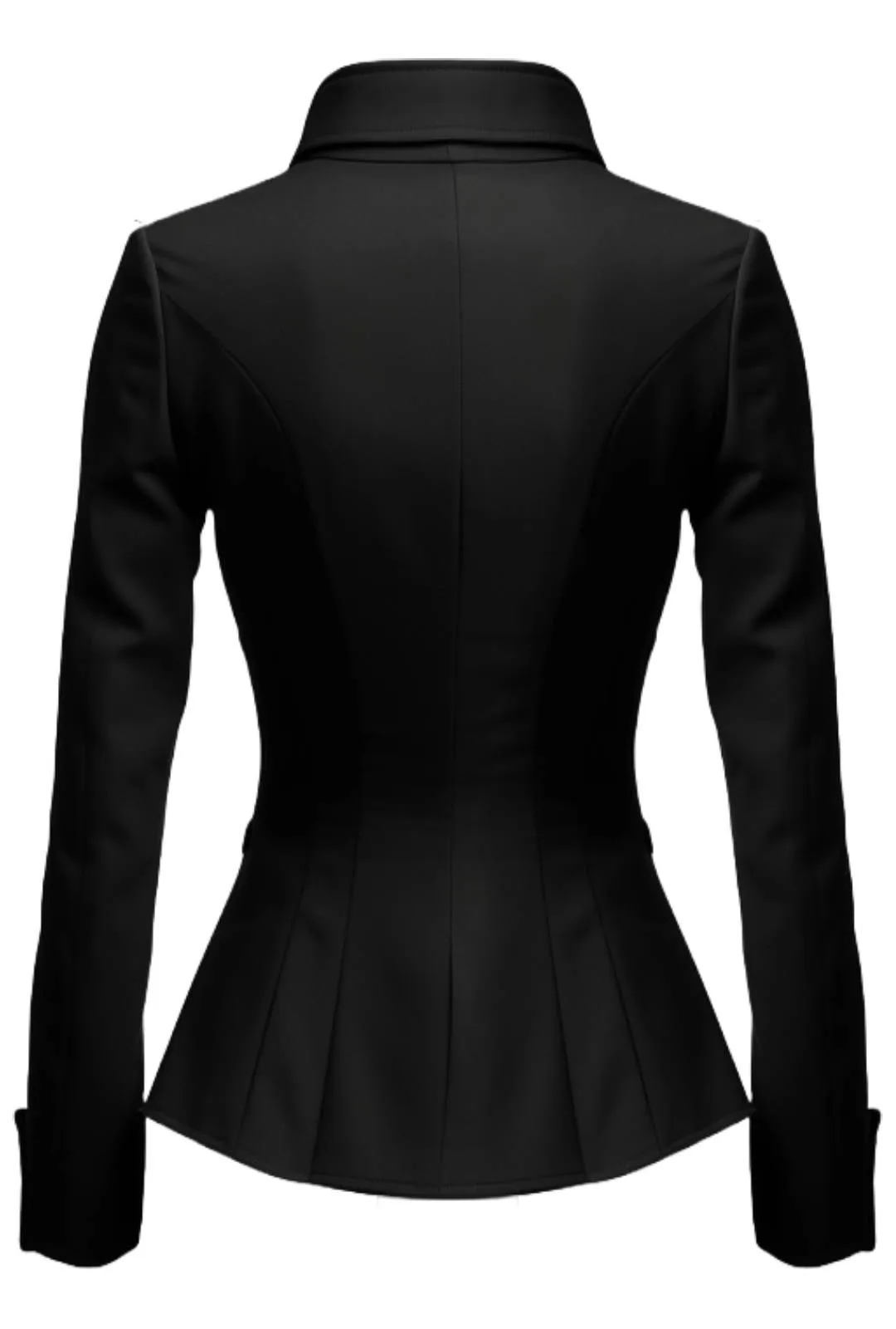 Women Black Cotton Coat - Cotton Coat