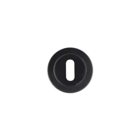 Zoo Standard Profile Escutcheon 50mm dia - powder coat black-Powder Coat Black